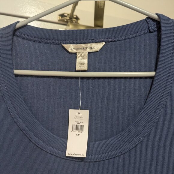 NWT Banana Republic cotton blue shirt US size small - Picture 4 of 5